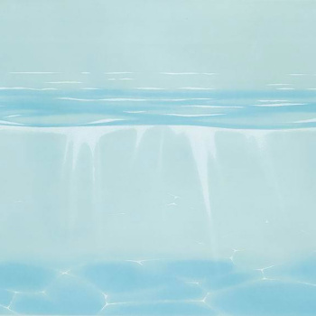 яяяДекор Лазурь (Б) Горизонт бирюзовый 250*350 (1*10) Березакерамика