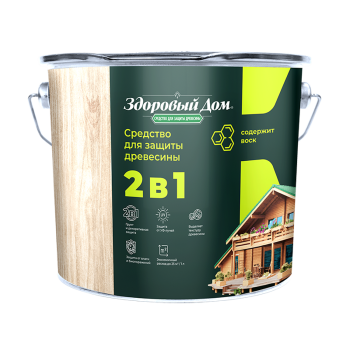 Защитно-декоративное покрытие 0.8 л для древесины Здоровый Дом 2 в 1, палисандр Защитно-декоративное покрытие 0.8 л для древесины Здоровый Дом 2 в 1, палисандр