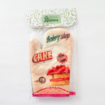 Варежка-прихватка 26*16см Cake 100% полиэстер Доляна *1