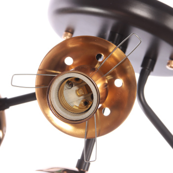 Люстра N5122/4 COFFEE+FGD Е27 4*40Вт ( h=295; d=515)  VERNER LIGHTING *1