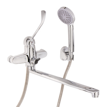 Смеситель универсальный "Potato"плоский излив с переключ. душа (хирургический) P2237 *1/10