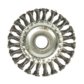 Щетка-крацовка "круглая" витая проволока 125мм*22,23мм PATRIOT *1/60