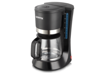 Кофеварка 1200мл 680Вт Centek СТ-1141 черный, капля стоп, подогрев*1/6 * Кофеварка 1200мл 680Вт Centek СТ-1141 черный, капля стоп, подогрев*1/6 *