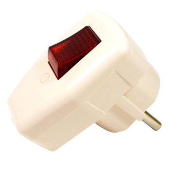 Вилка угловая с/з с выкл. 16А 250В TDM SQ1806-0009 *12/240