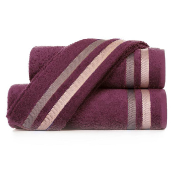 Полотенце махровое 70*140см Исландия темно-бордовый Aquarelle/Самойловский тексти *1/7