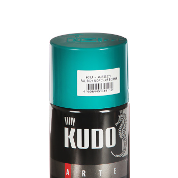 Эмаль-аэрозоль морская волна 520 мл RAL 5021 KUDO *1/12