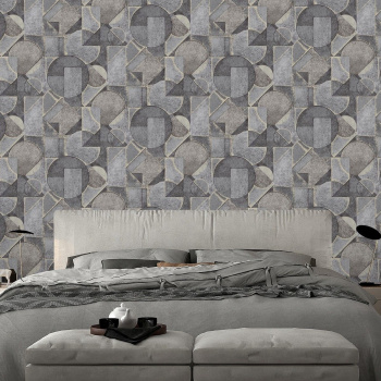 яяяОбои  флиз Ateliero Cubus 88194-15 1.06*10м *6