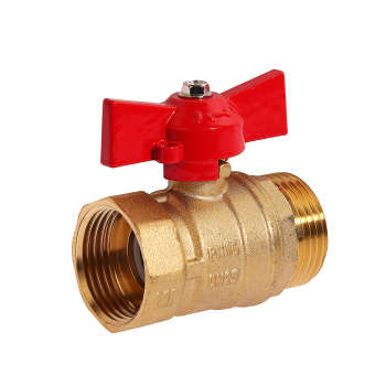 Кран шаровый 1" (Ø25) М/П бабочка СТМ (ОПТИМА) SOFMB001 (аналог ЗФ796) *1/10/80