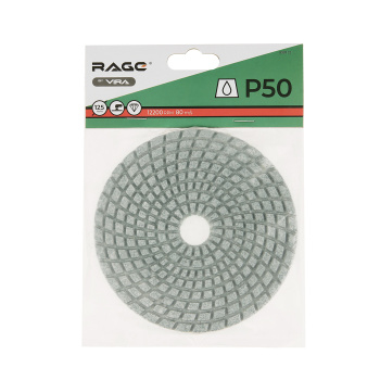 Алмазный гибкий шлифовальный круг Р50 125 мм мокрое шлифование RAGE by VIRA