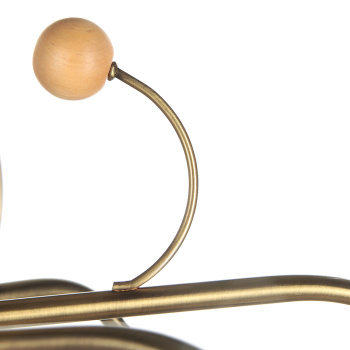 Люстра Verner Lighting K2097/8, 40 Вт, E27, 8 ламп, античная бронза/черный