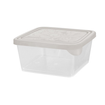 Контейнер д/прод. пластм. "HELSINKI" 0,45л 115х115х55мм арт.PT143111024("Plast Team")*1/35