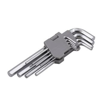 Набор ключей имбусовых 9 шт 1,5-10 мм удлиненные Cr-V сатин HEX.арт.43-2-109 Ремоколор *1/6/60