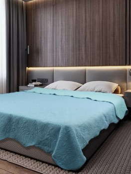 Покрывало микрофибра 200*220см бирюзовый WX Aquamarine 2022 Amore Mio Absolute *1