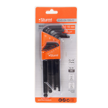 Набор ключей шестигр. STURM (арт.1045-04-07x10) *1/10/40