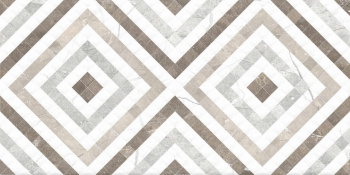 Плитка 50х25 см настенная 1.37 м² Global Tile The Siluet, белый, орнамент