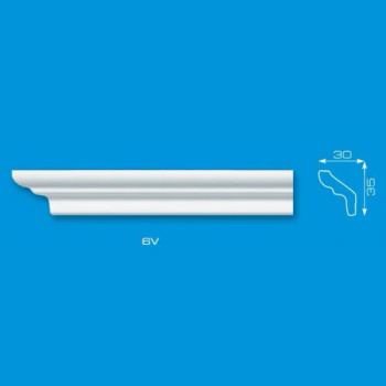 Плинтус потолочный V6 2.0м 30*35  ЛАГОМ*104