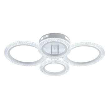 Люстра 08488-0.3-2+2C WH LED ПДУ	ПДУ+диммер  S=14м2    *1