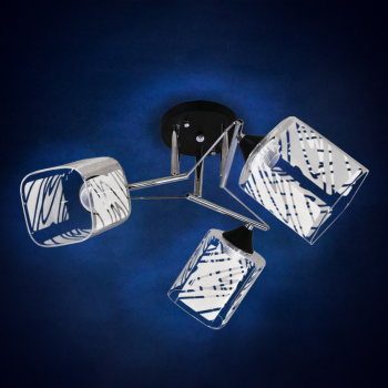 Люстра Verner Lighting А2957/3, 40 Вт, E27, 3 лампы, черный/хром