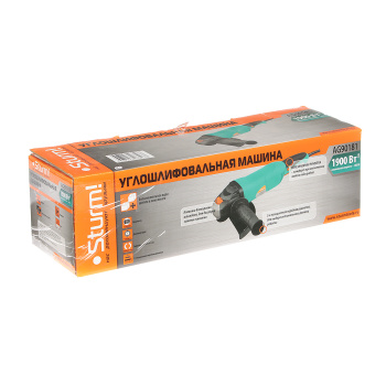 Шлифмашина угловая 180мм STURM AG90181 (1900Вт, 3-х поз.руч)*1/4