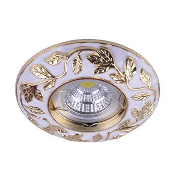 Светильник встраиваемый Regal 51 5 46 литой неповорот. MR16 бел/зол*1