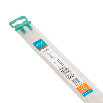 Порог-стык одноуровневый 37х1350 мм Лука ПС 03, ясень белый