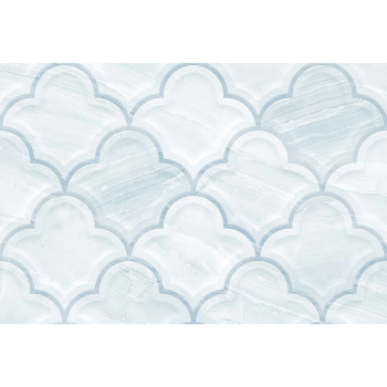 Плитка 40х27 см настенная 1.08 м² Global Tile Ars, голубой, орнамент