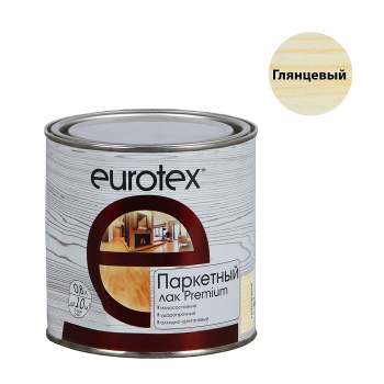 Лак алкидно-уретановый Eurotex Premium, 0.8 л, паркетный, глянцевый