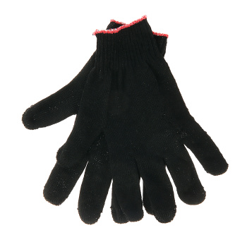 Перчатки ХБ б/покр 10кл (5 нитей) 44гр СТАНДАРТ черные (594Р) *10/200/400