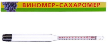 Виномер-сахаромер бытовой (сах. 0-25 об. 0-12) (140мм) *1/50