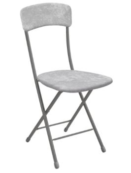 Стул складной "Ника 2" металл.каркас-труба, серый ССН2-В Ижевск *2