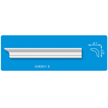 Плинтус потолочный "Формат" 03001Е 2,0м 21*21 *210