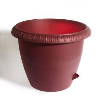 Кашпо пластм. "Lе Jardin"28,8л d верха 450мм h370мм дрен.реш.,прикорн.вент.,Колёс.Бронза Бор107-5К*1