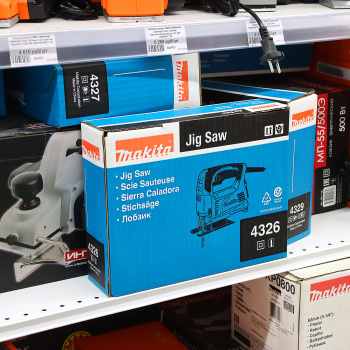 Лобзик электр.450Вт MAKITA 4326 (65мм, 500-3100х/мин,маятник.ход,короб.) *1/5