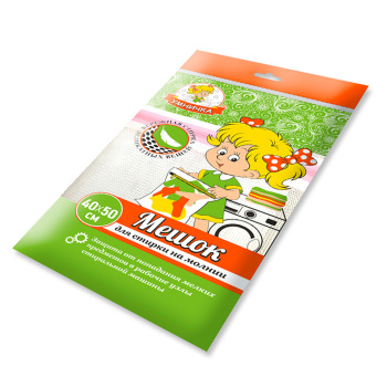 Мешок для стирки белья 40х50см "Умничка" MPU0284 ("МультиПласт") *1/10/500 Мешок для стирки белья 40х50см "Умничка" MPU0284 ("МультиПласт") *1/10/500