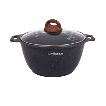 Кастрюля алюм. литая а/приг. Kukmara "Granit Ultra Induction" blue 2,0л Стекл.кр. кгги22а *1/3