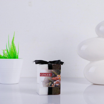 Свеча куб 5х7,5см, "Кристаллический узор", имбирь   4428291