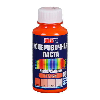 Колер паста BROZEX №05, 100 мл, персик