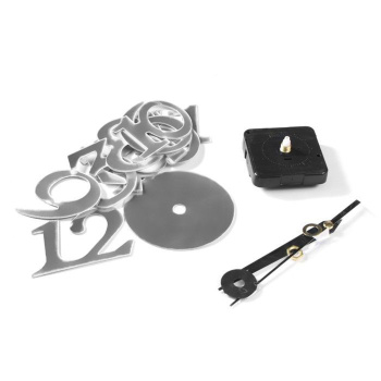 Часы - наклейка "Ясмина", d= 45 см, сек. стрелка 13 см, цифра 7.5 х 5 см, серебро 5451318