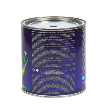Эмаль алкидная 2.7 кг ПРОСТОКРАШЕНО ПФ-115, белая