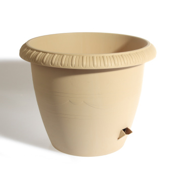 Кашпо пластм. "Lе Jardin"20,5л d верха 400мм h330мм дрен.реш.,прикорн.вент. Зол.мрам.106-3*1/10