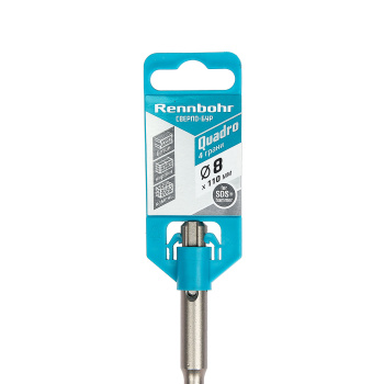 Бур по бетону 8*110мм SDS-plus 4 грани (510811) Quadro Rennbohr *1/25/200