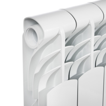 Радиатор алюминиевый 4 секции Royal Thermo Revolution, 500 мм, белый Радиатор алюминиевый 4 секции Royal Thermo Revolution, 500 мм, белый