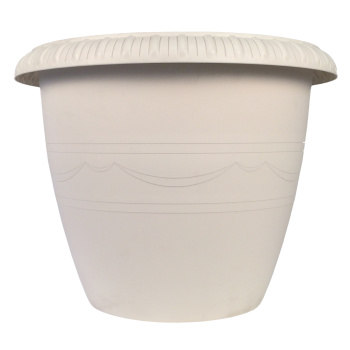 Кашпо пластм. "Lе Jardin"20,5л d верха 400мм h330мм дрен.реш.,п/корн.вент. Серый 106-1 *1/10