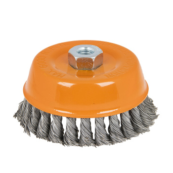 Щетка-насадка "чашка" М14 для УШМ 125 мм STURM стальн.витая пров. (арт. 5240204) *1/45