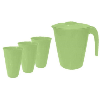 Набор для напитков пласт "Vanilla": Кувшин1,9л Фисташ.+3ст.350мл Фист.SE182812050("Sugar&Spice")*1/5