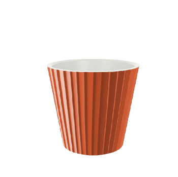 яяяКашпо пластм. "Sand" 2,0л d верха 160мм, h146мм со вставкой Итал. терракот IG640010041*1/16