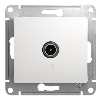 Механизм розетки "Glossa" 1-м. TV 1DB белый GSL000191 *1/10/60