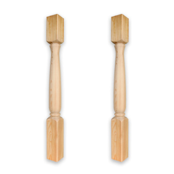 Заходный столб 10х10х110 см Арелан, точеный, тип 1, сосна, сорт экстра