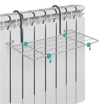 Сушилка для белья на радиатор отопл. р-р:45х34х18см общ. дл.2,1м СБ5-45 (Ижевск)