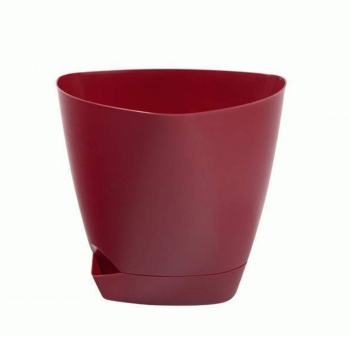 Кашпо пластм. "Элеганс" 3,0л d верха 193мм h167мм с поддоном, прикорн.поливом Рубин 10051224 *1/10